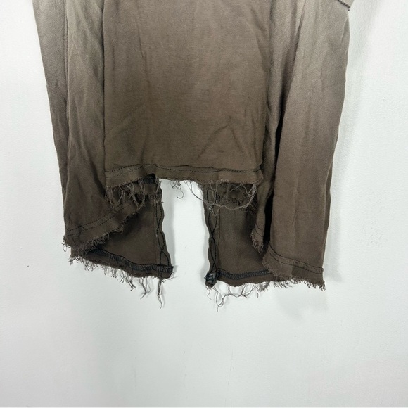 GILDED INTENT by BUCKLE lace up raw hem halter tank top O19 - Picture 7 of 10